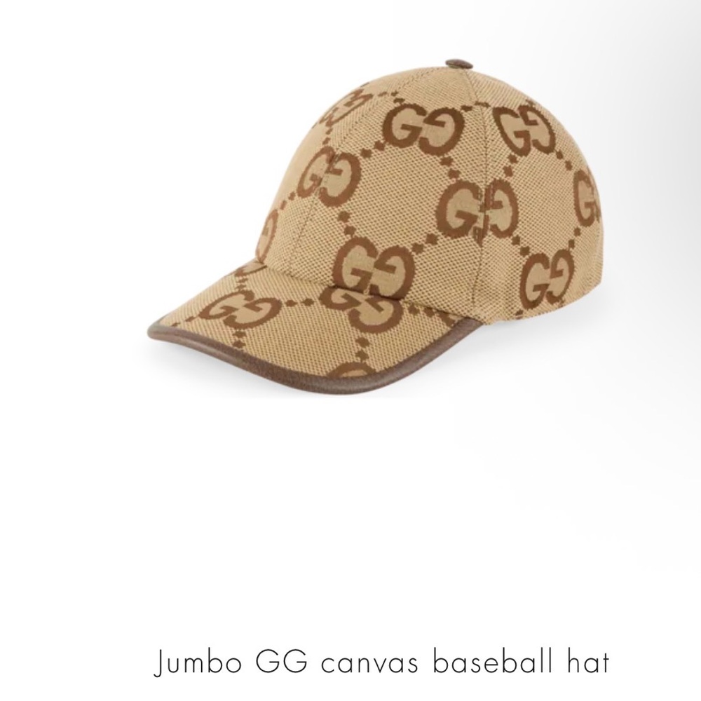 Gucci  Beige and Brown GG Canvas Baseball Cap